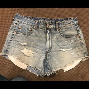 American Eagle high rise festival shorts